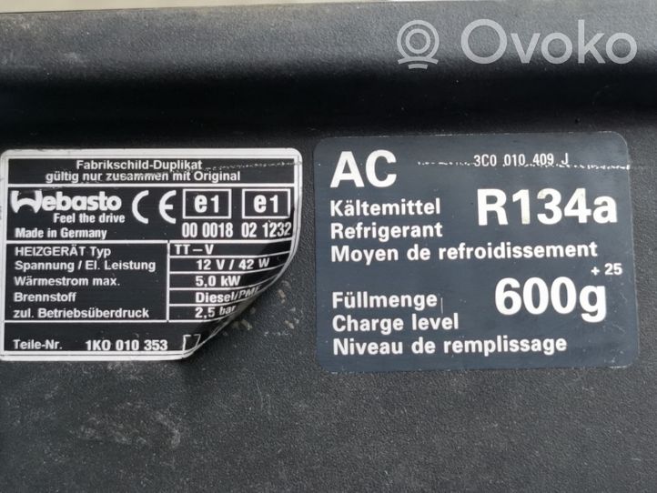 Volkswagen PASSAT B6 Support de radiateur sur cadre face avant 3C0805355