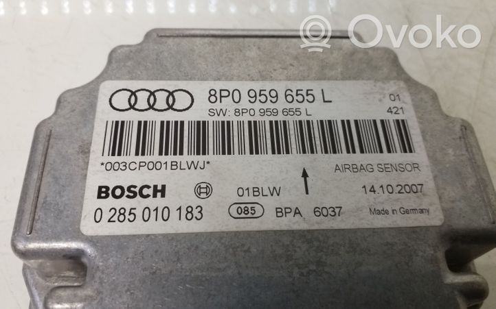 Audi A3 S3 8P Oro pagalvių valdymo blokas 8P0959655L