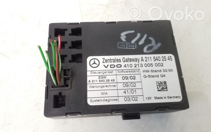 Mercedes-Benz E W211 Gateway valdymo modulis A2115402545