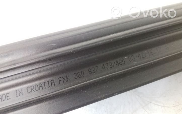 Volkswagen PASSAT B8 Rubber seal front door window/glass 3G0837479