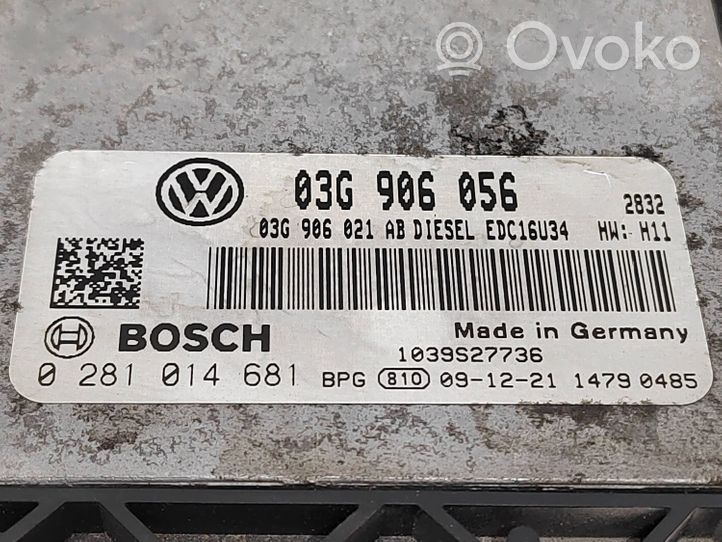 Volkswagen Touran I Moottorin ohjainlaite/moduuli 03G906056