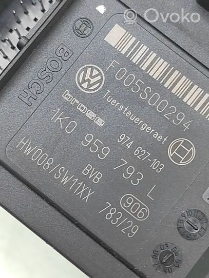 Volkswagen PASSAT B6 Silniczek podnośnika szyby drzwi przednich 1K0959793L