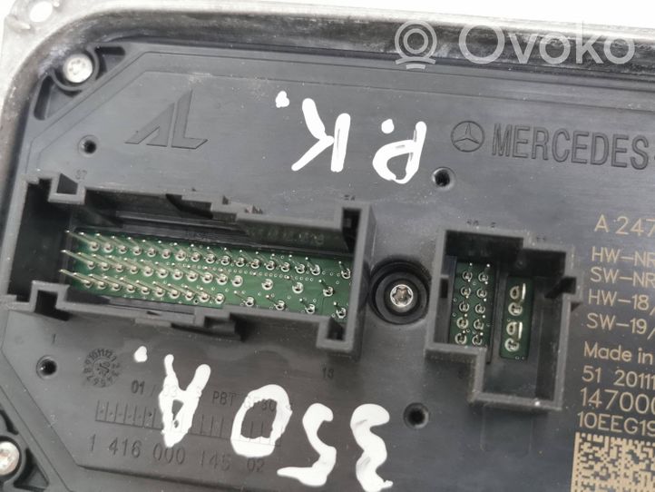 Mercedes-Benz EQC Ajovalojen virranrajoitinmoduuli Xenon A2479002810