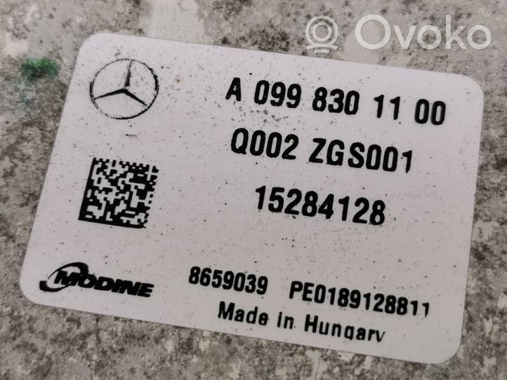 Mercedes-Benz EQC Jäähdyttimen lauhdutin (A/C) A0998301100