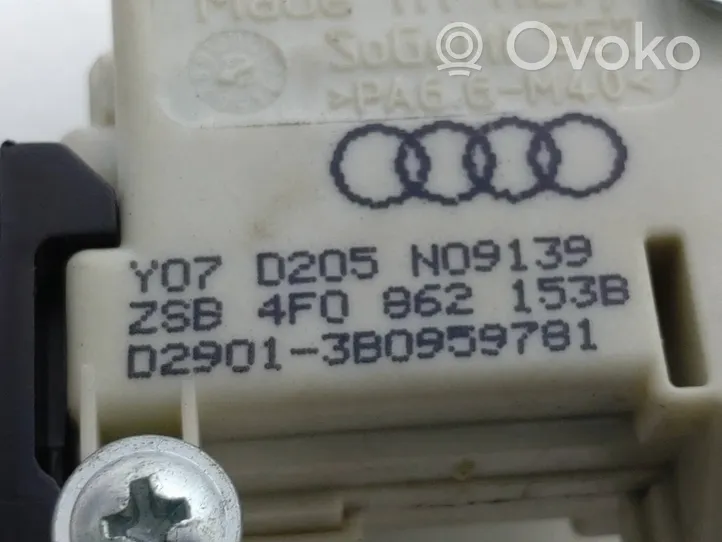 Audi A6 Allroad C6 Verrouillage du bouchon du réservoir de carburant 4F0862153B