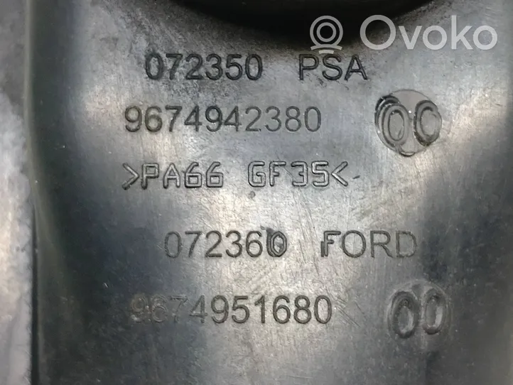 Volvo V60 Tube d'admission de tuyau de refroidisseur intermédiaire 9674951680