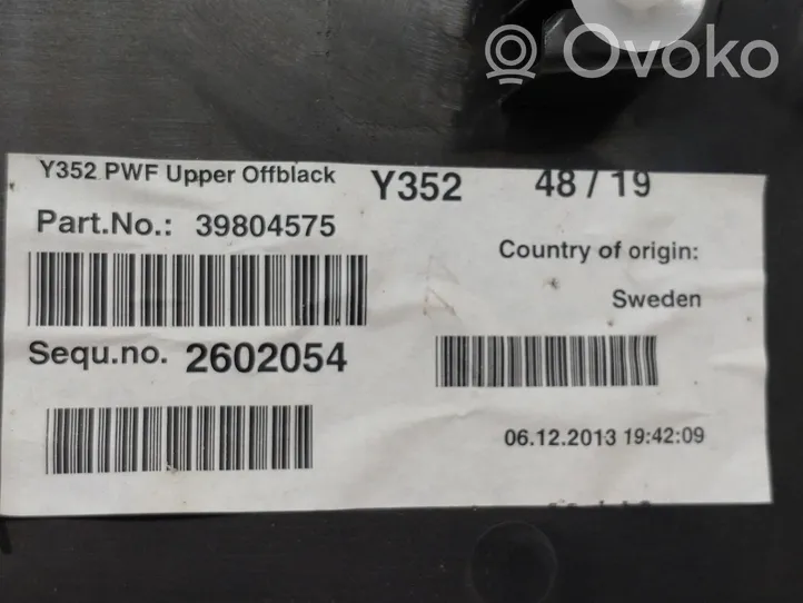 Volvo V60 Tapicerka klapy tylnej / bagażnika 31271471
