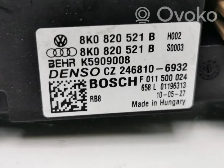 Audi A4 S4 B8 8K Lämpöpuhaltimen moottorin vastus 8K0820521B