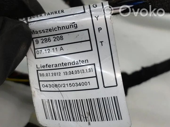 BMW 3 F30 F35 F31 Front door wiring loom 9286219