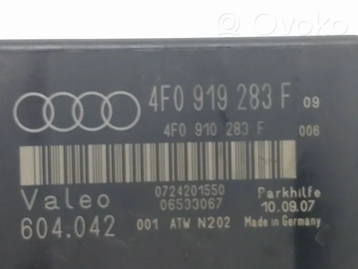 Audi A6 S6 C6 4F Unité de commande, module PDC aide au stationnement 4F0919283F