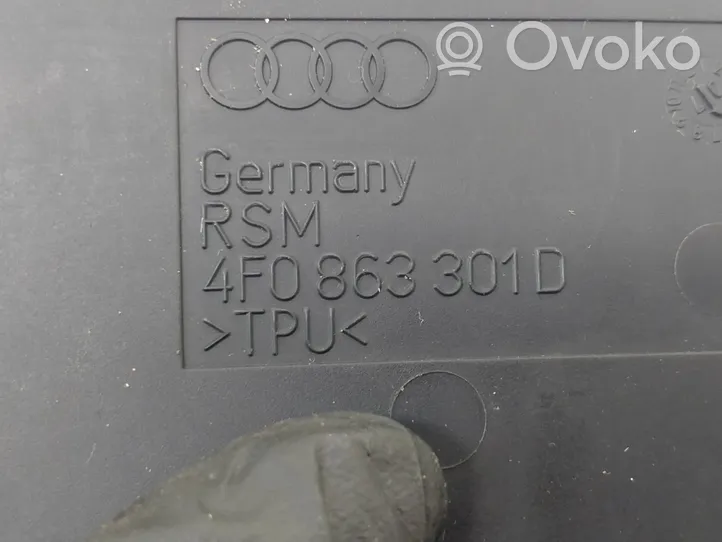 Audi A6 S6 C6 4F Wkładka schowka tunelu środkowego 4F0863301D