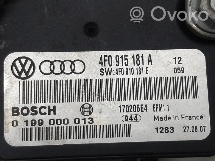 Audi A6 S6 C6 4F Centralina di gestione alimentazione 4F0915181A