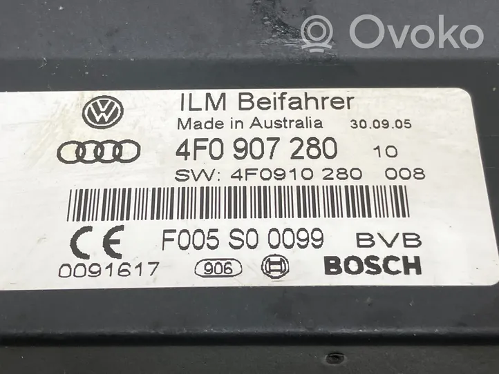 Audi A6 S6 C6 4F Muut ohjainlaitteet/moduulit 4F0907280