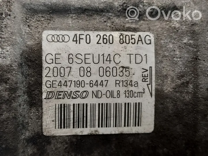 Audi A6 S6 C6 4F Compresor (bomba) del aire acondicionado (A/C)) 4F0260805AG