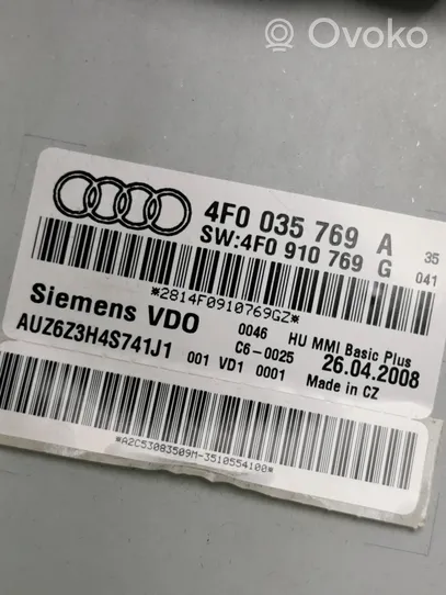 Audi A6 S6 C6 4F Radio / CD/DVD atskaņotājs / navigācija 4F0035769A