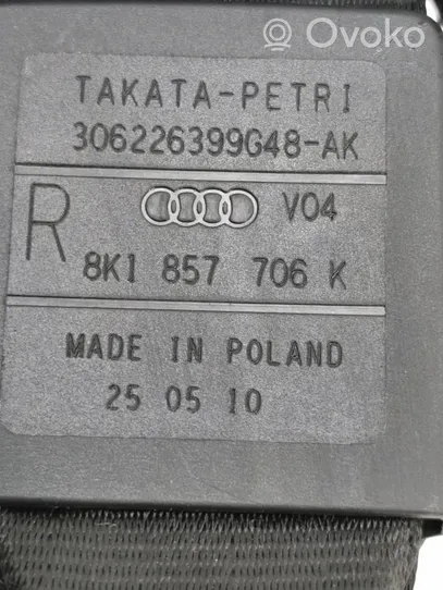 Audi A4 S4 B8 8K Pas bezpieczeństwa fotela przedniego 8k1857706k