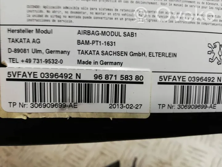 Citroen C4 II Airbag de siège 9687158380