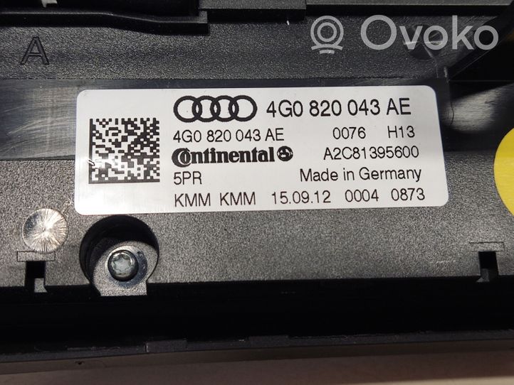 Audi A6 S6 C7 4G Kondicionieriaus valdymo blokas 4G0820043AE