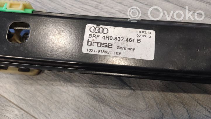 Audi A8 S8 D4 4H Fensterhebermechanismus ohne Motor Tür vorne 4H0837461B