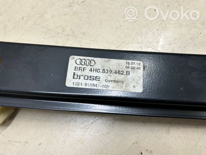 Audi A8 S8 D4 4H Mechanizm podnoszenia szyby tylnej bez silnika 4H0839462B