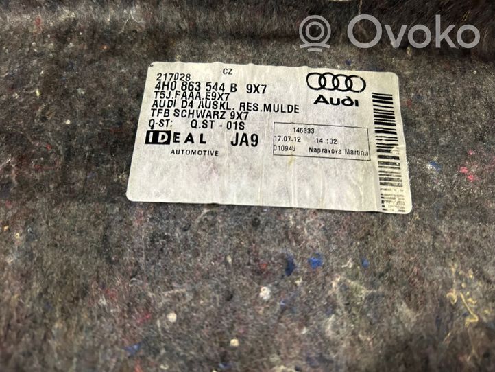 Audi A8 S8 D4 4H Element schowka koła zapasowego 4H0863544B