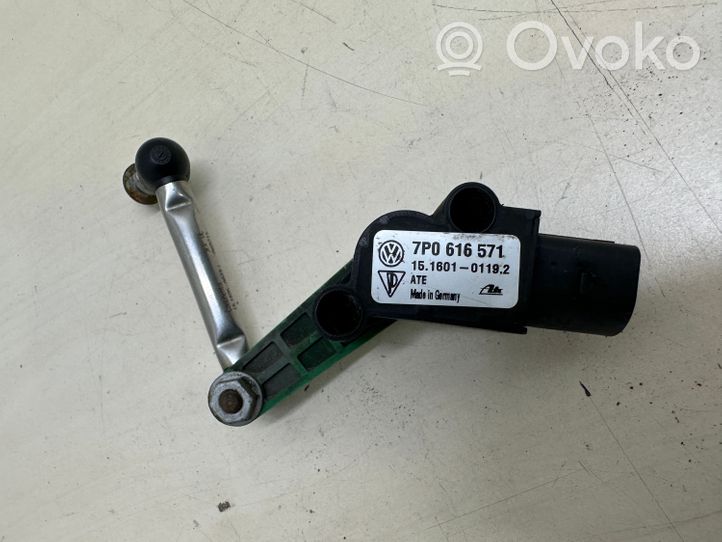 Volkswagen Touareg II Sensore di livello altezza posteriore sospensioni pneumatiche 7P0616571