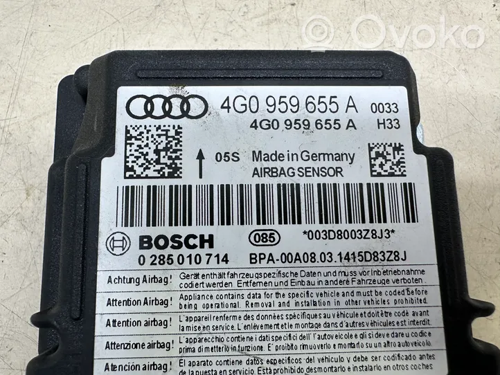 Audi A6 C7 Turvatyynyn ohjainlaite/moduuli 4G0959655A