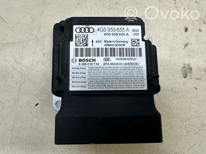 Audi A6 C7 Turvatyynyn ohjainlaite/moduuli 4G0959655A