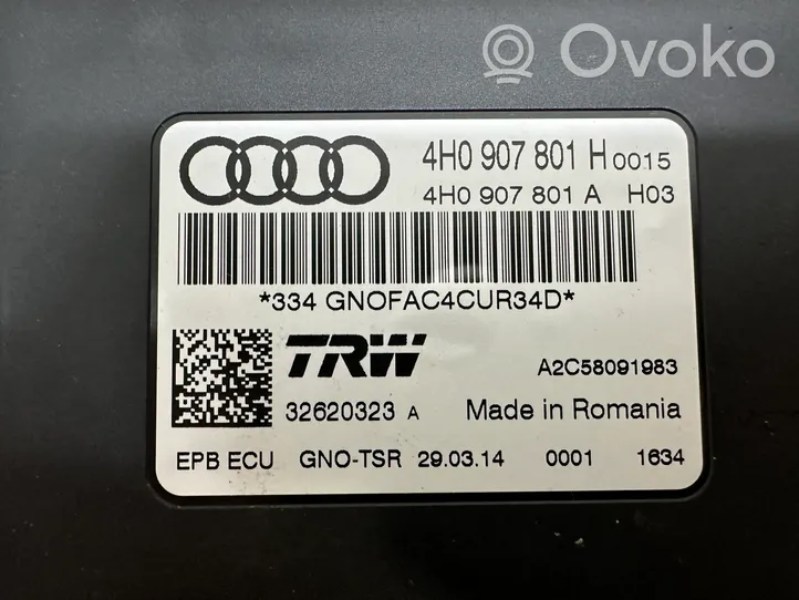 Audi A6 C7 Rankinio stabdžio valdymo blokas 4H0907801H