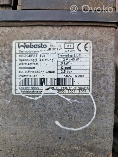 Citroen C8 Auxiliary pre-heater (Webasto) 98880f