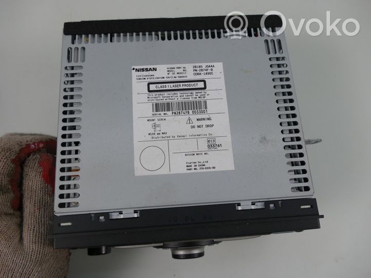 Nissan Qashqai Panel / Radioodtwarzacz CD/DVD/GPS 28185JG44A