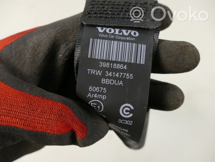 Volvo XC60 Pas bezpieczeństwa fotela tylnego 34147755