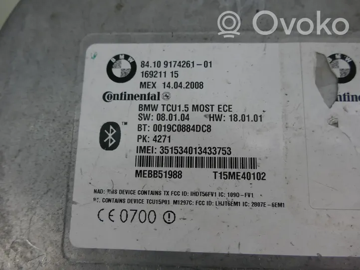 BMW 3 E90 E91 Bluetooth Modul Steuergerät 9174261