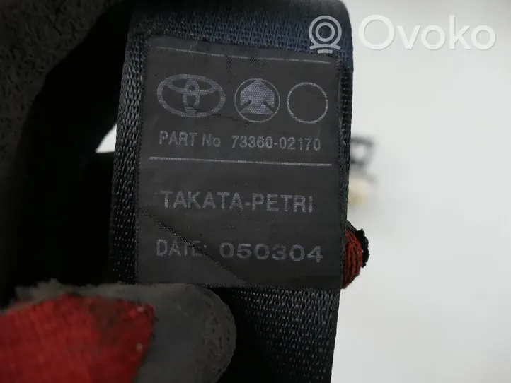 Toyota Corolla E120 E130 Cintura di sicurezza posteriore 73360-02170