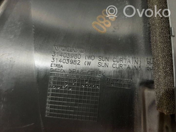 Volvo S90, V90 Takaoven kynnyksen suojalista 31403980