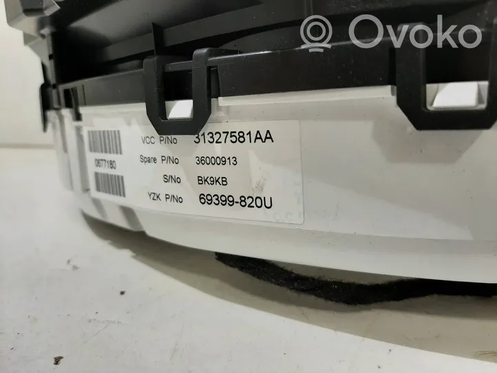 Volvo V60 Tachimetro (quadro strumenti) 36000913