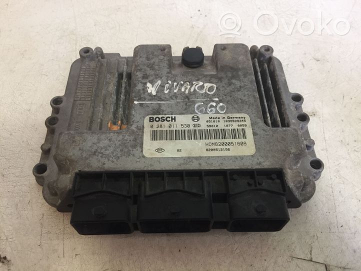 Opel Vivaro Sterownik / Moduł ECU 0281011530