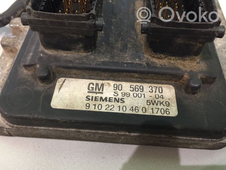 Opel Astra G Calculateur moteur ECU 90569370