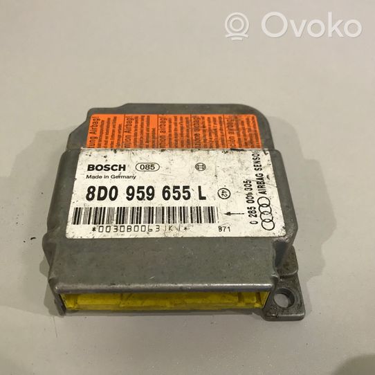 Audi A4 S4 B5 8D Gaisa spilvenu vadības bloks 8D0959655L