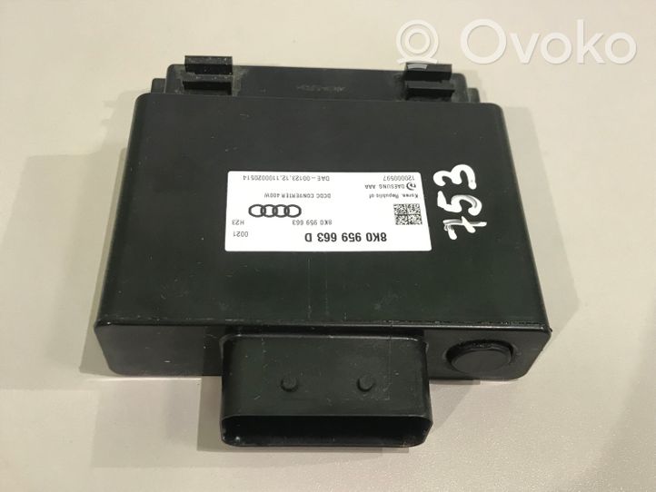 Audi A3 S3 8P Inversor/convertidor de voltaje 8K0959663D
