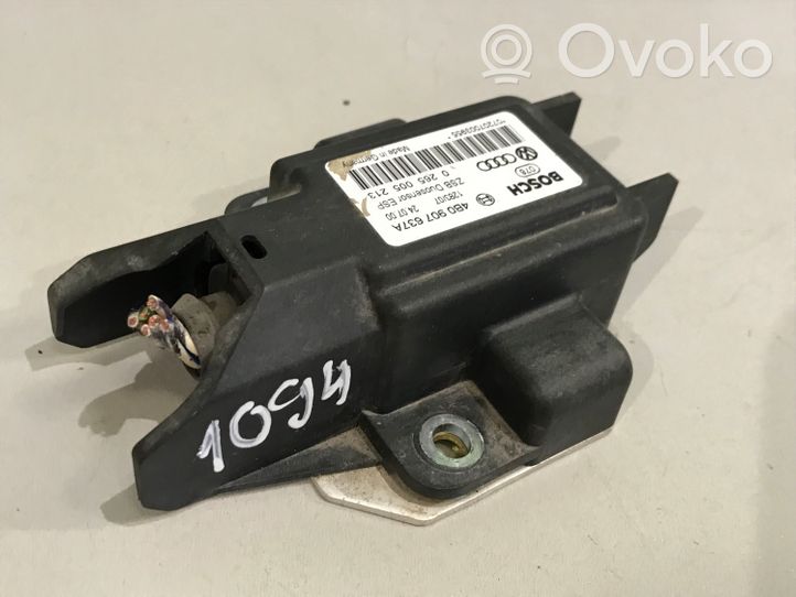 Audi A4 S4 B5 8D Capteur de vitesse de lacet d'accélération ESP 4B0907637A