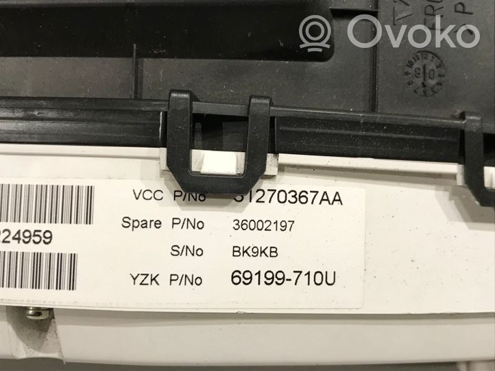 Volvo V70 Compteur de vitesse tableau de bord 31270367AA