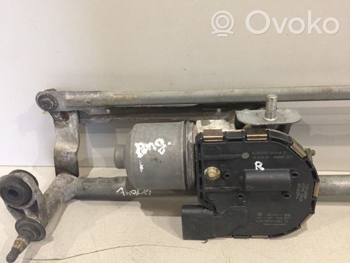 Volkswagen Golf VI Tringlerie et moteur d'essuie-glace avant 1K2955119E