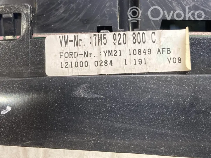 Ford Galaxy Licznik / Prędkościomierz 7M5920800C
