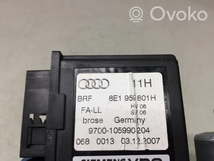 Audi A4 S4 B7 8E 8H Priekinis varikliukas langų pakėlėjo 8E1959801H