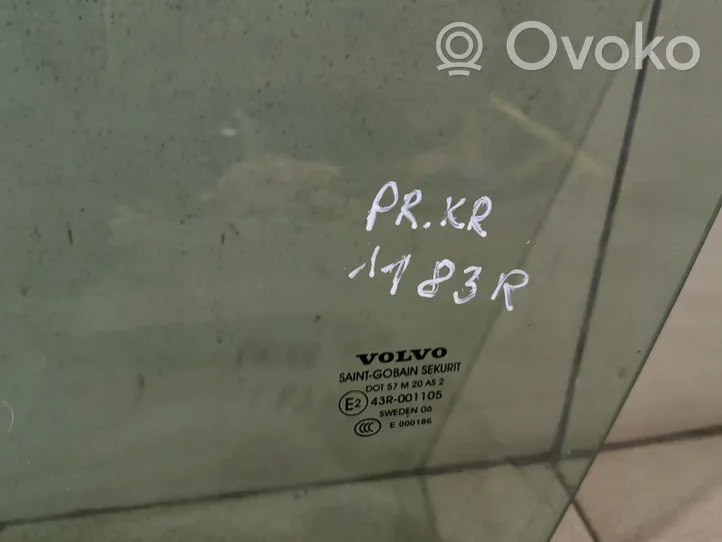 Volvo V50 Etuoven ikkunalasi, neliovinen malli 43R001105