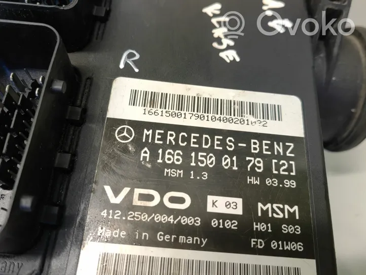 Mercedes-Benz A W168 Centralina/modulo del motore A1661500179