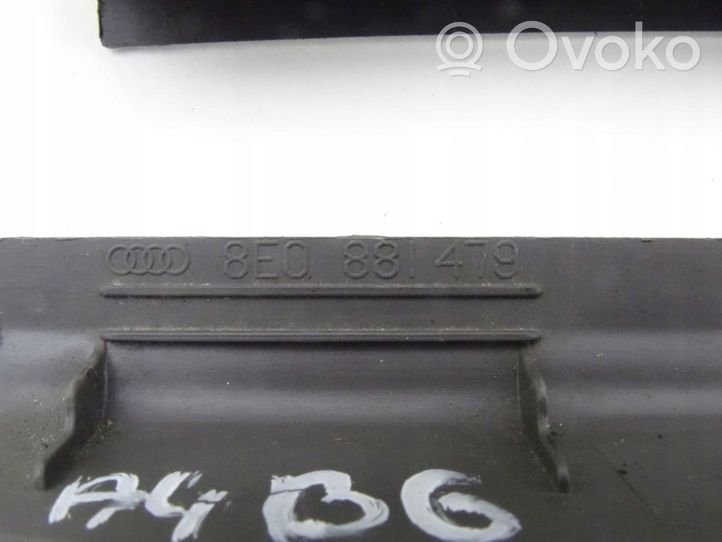 Audi A4 S4 B6 8E 8H Rivestimento del binario sedile anteriore del conducente 8E0881479