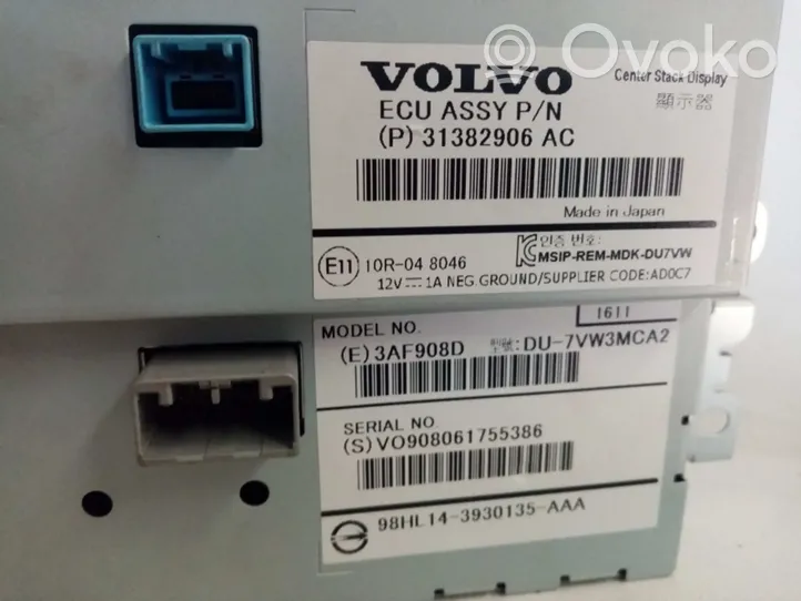 Volvo V40 Cross country Monitor / wyświetlacz / ekran 