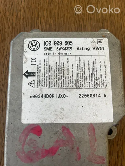Volkswagen Sharan Centralina/modulo airbag 1C0909605